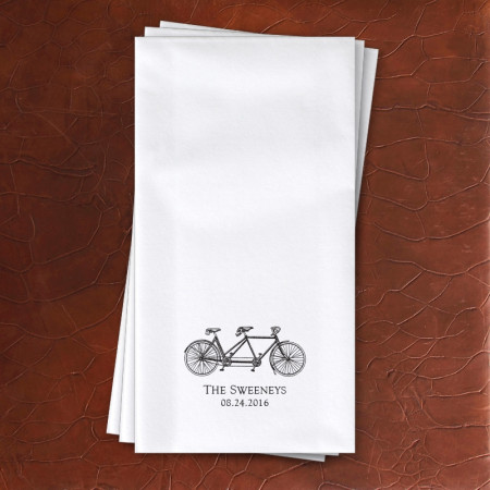 Prentiss Linen-Like Guest Towels - Bike Design