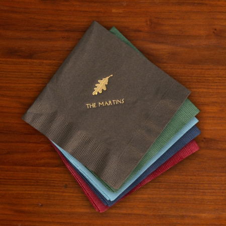 Designer Foil Cocktail Napkins