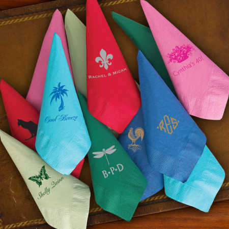 Designer Luncheon Napkins - with Monogram