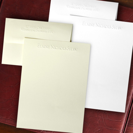 Embossed Stationery - Sheets
