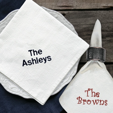 Embroidered Cotton Napkins