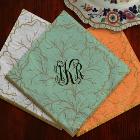 Aqua Sanibel Cocktail Napkins