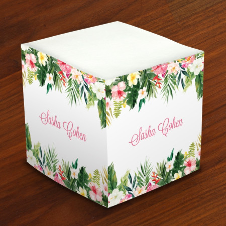 Merrimade Self Stick Memo Cubes - Fresh Flowers