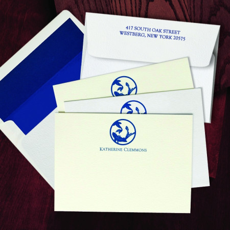Prentiss Letterpress Correspondence Cards - Koi