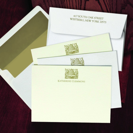Prentiss Letterpress Correspondence Cards - Hive