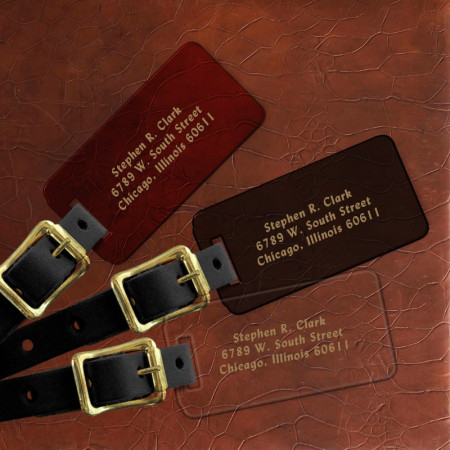 Stamped Luggage Tag