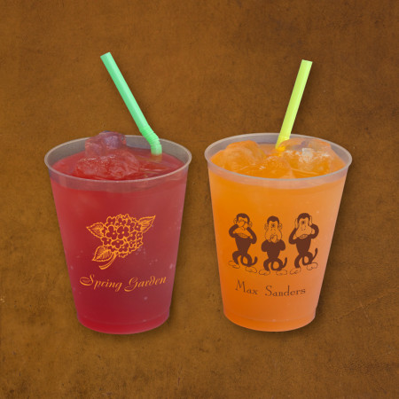 Designer 10 oz. Frosted Tumblers - with Design