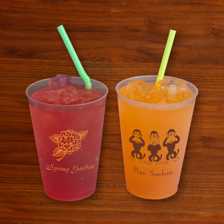 Designer 14 oz. Frosted Tumblers - with Design