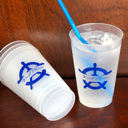 Captain's Wheel 14oz Frosted Tumblers