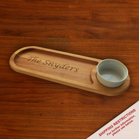 Dipping/Serving Hardwood Cutting Board