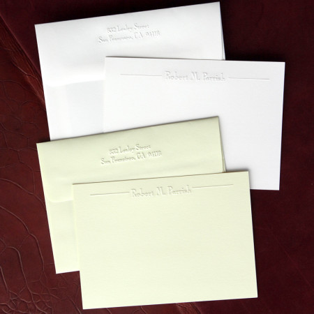 Imperial Embossed Correspondence Cards
