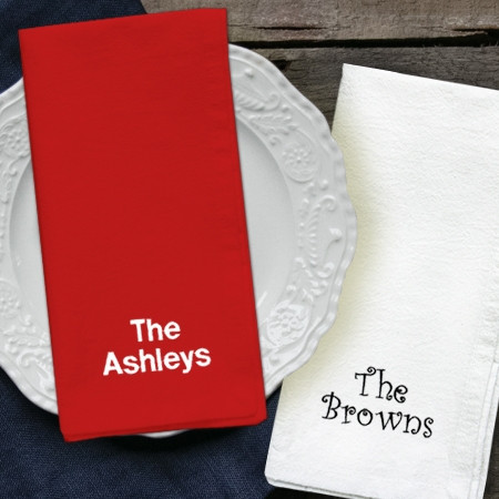 Embroidered Cotton Tea Towels