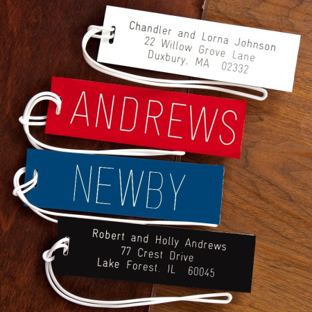 Bold Engraved Luggage Tags