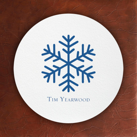 Prentiss Letterpress Coasters- Snowflake Design