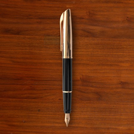Rose Gold & Black Fountain Pen