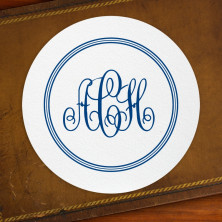 Designer Coasters with Monogram