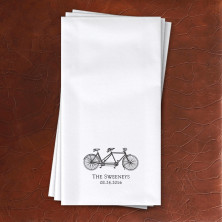 Prentiss Linen-Like Guest Towels - Bike Design