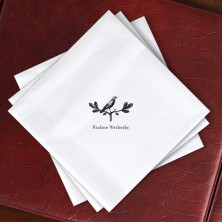 Prentiss Dinner Napkins - Bird Design