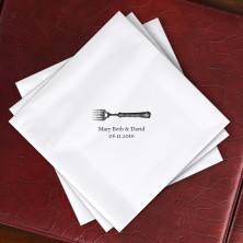 Prentiss Dinner Napkins - Fork Design