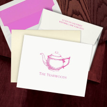 Prentiss Letterpress Fold Note -  Teapot
