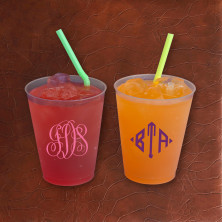 Designer 10 oz. Frosted Tumblers - with Monogram