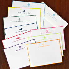 Hand Bordered Designer Correspondence Cards