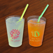 Designer 12 oz. Clear Tumblers - with Design