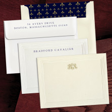 Triple Emobssed Correspondence Cards