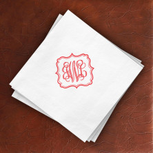 Ornate Frame Beverage Napkins