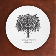 Prentiss Letterpress Coasters- Bouquet Design