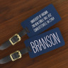 Colorful Engraved Luggage Tags Name