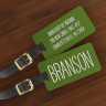 Colorful Engraved Luggage Tags Name