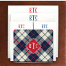 Designer Acrylic Holder & Memo Pad Set - 16-Plaid