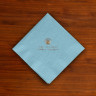 Designer Foil Cocktail Napkins - Light Blue