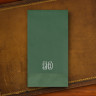 Designer Foil Guest Towels - with Monogram - Hunter Green