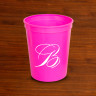 DYO Stadium Cups - Initial - Hot Pink
