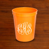 DYO Stadium Cups - with Monogram - Orange