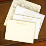 Gold Hand Bordered Correspondence Cards