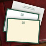 Hunter Green Wide Hand Bordered Cards