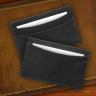 Leather Business Card Holder - Black