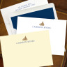 Designer Foil icon Correspondence Cards