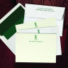 Prentiss Letterpress Correspondence Cards - Golfer