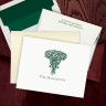 Prentiss Letterpress Fold Note -  Roses
