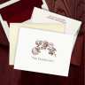 Prentiss Letterpress Fold Note -  Floral