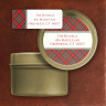 Tartan Address Labels with Label Tin