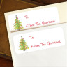 Christmas Tree To:/From: Labels 2 5/8" x 1"