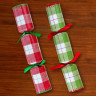 Caspari® Holiday Crackers - Plaid Check