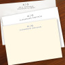 Modern Monogram Correspondence Cards