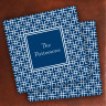 Merrimade Designer Paper Coasters - Navy Keystone