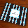 Merrimade Designer Paper Placemats - Black Bold Stripe